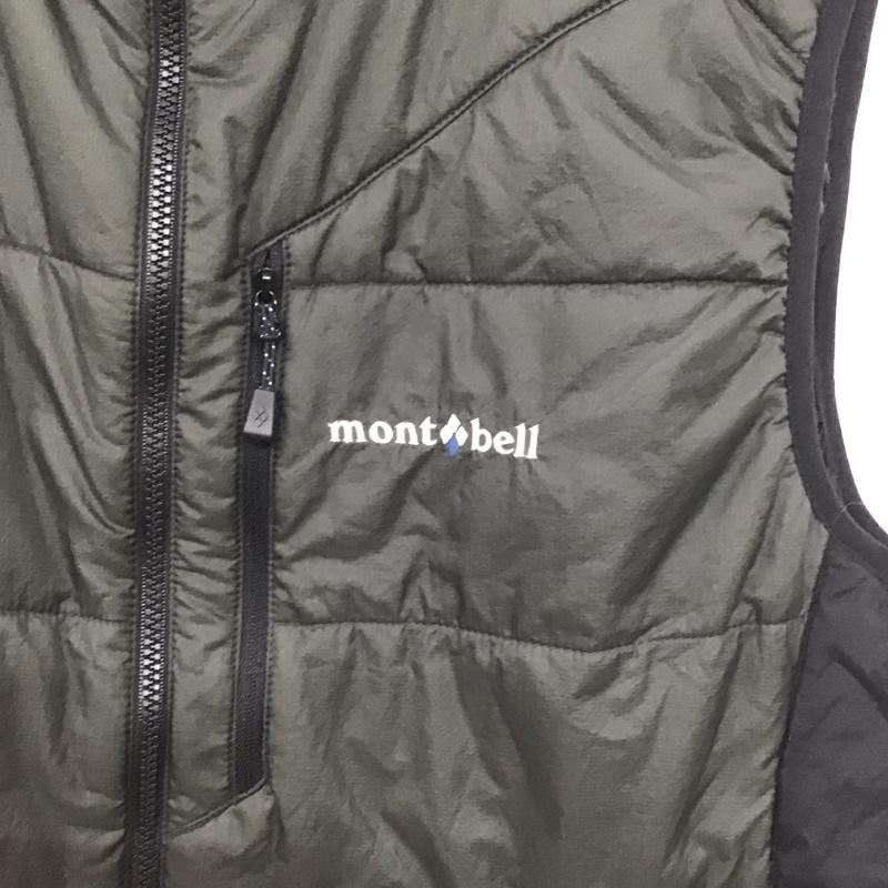 モンベル mont-bell ベスト ベスト 1101541 U.L.サーマラップベスト ジップアップベスト スタンドカラー L ロゴ、文字 黒 / ブラック / メンズ USED 古着 中古 10139640