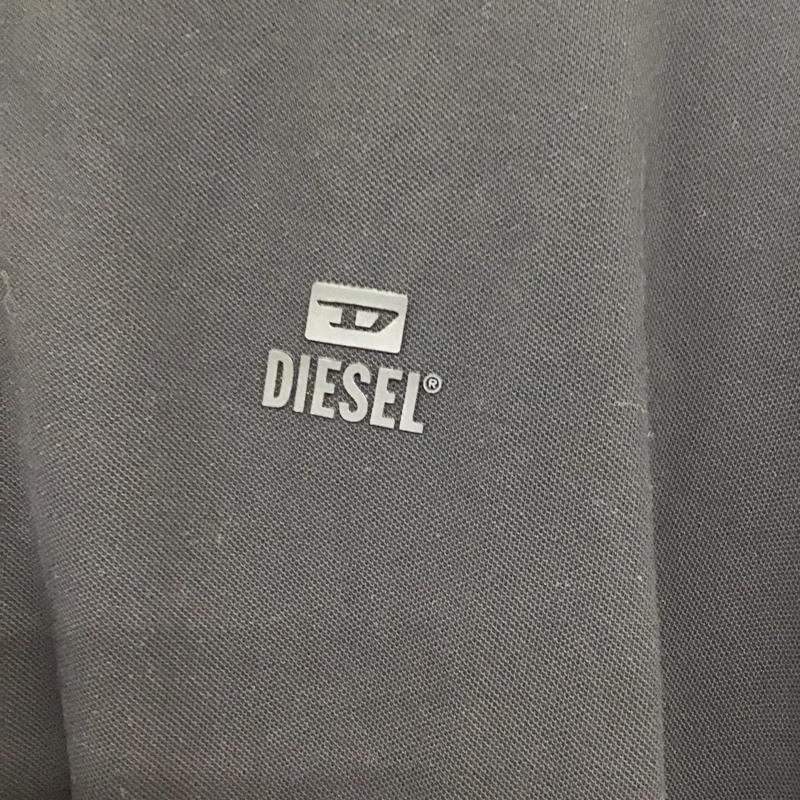 ディーゼル DIESEL ポロシャツ 半袖 XL 無地 X ロゴ、文字 黒 / ブラック / メンズ USED 古着 中古 10134828