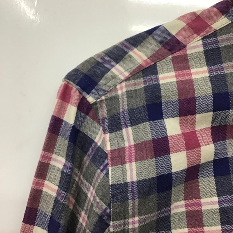 バーバリーブラックレーベル BURBERRY BLACK LABEL シャツ、ブラウス 長袖 D1M12-611-05 チェック 2 ワンポイント マルチカラー / マルチカラー / メンズ USED 古着 中古 10139609