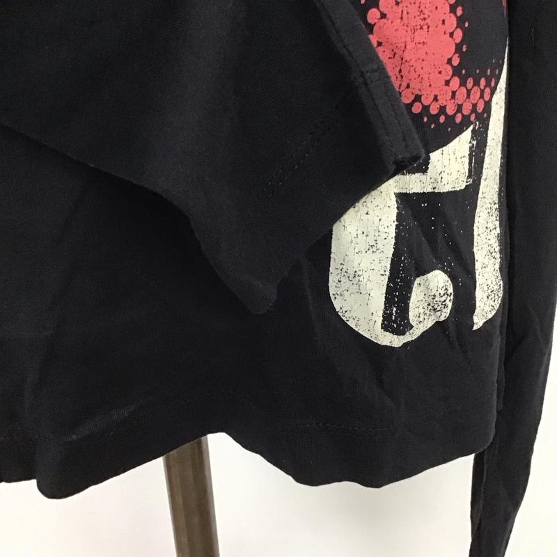 ディーゼル DIESEL Tシャツ 長袖 Uネック ロンT XS ロゴ、文字 黒 / ブラック / レディース USED 古着 中古 10112345
