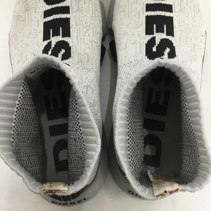 ディーゼル DIESEL スニーカー スニーカー S19-11-SB ソックススニーカー 27cm 27.0cm ロゴ、文字 灰 / グレー / メンズ USED 古着 中古 10139065