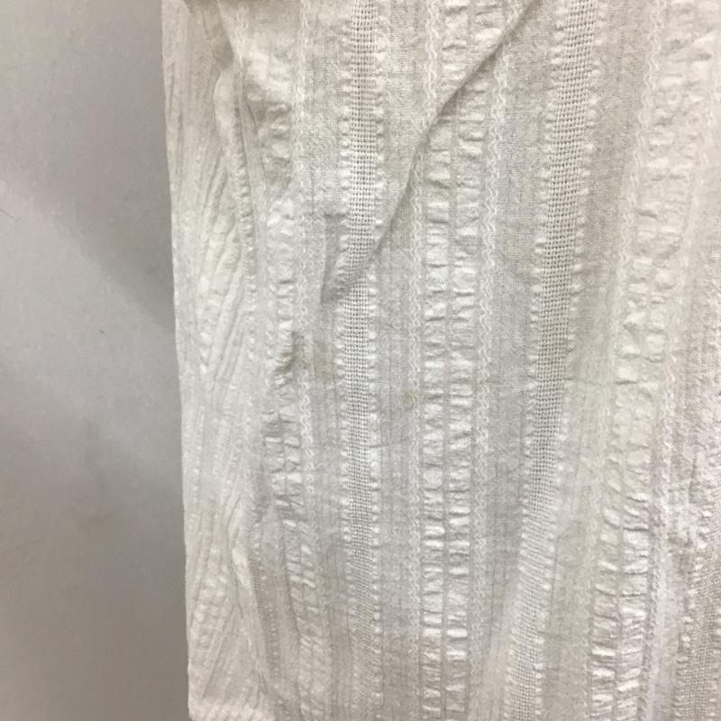 ニコアンド niko and... シャツ、ブラウス 半袖 L 無地 白 / ホワイト / レディース USED 古着 中古 10106187