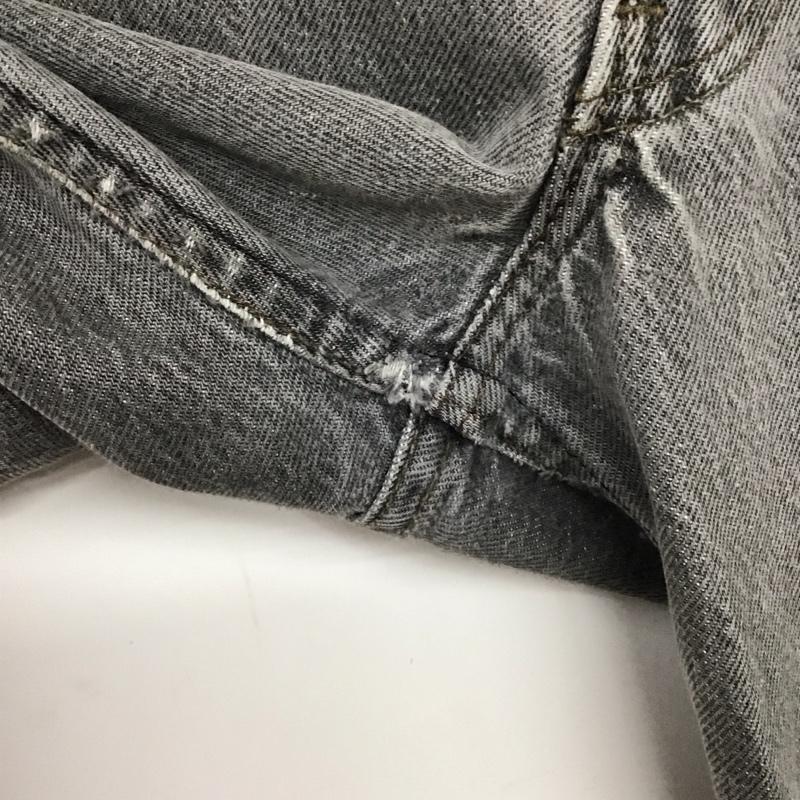 リーバイストラウスアンドコー Levi Strauss & co. パンツ デニム、ジーンズ デニムパンツ ワイドパンツ 653工場 80s 90s 先染め 34 無地 黒 / ブラック / メンズ USED 古着 中古 10138177