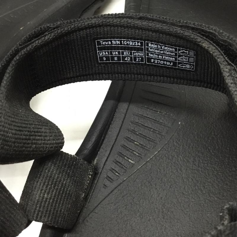 テバ Teva サンダル サンダル 1019234 HURRICANE XLT2 27cm 27.0cm ロゴ、文字 黒 / ブラック / メンズ USED 古着 中古 10117596