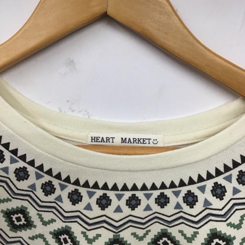 ハートマーケット HEARTMARKET カットソー 長袖 長袖カットソー クルーネックカットソー ロングスリーブカットソー プリントTシャツ FREE プリント マルチカラー / マルチカラー / レディース USED 古着 中古 10119558