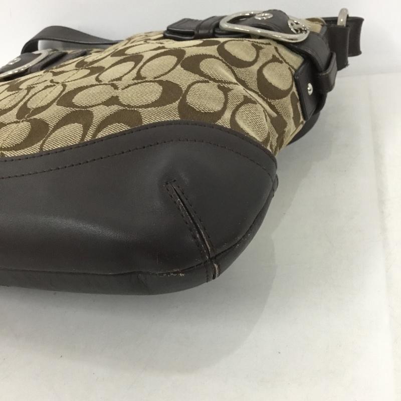 コーチ COACH ショルダーバッグ ショルダーバッグ F17088 シグネチャー 総柄 ベージュ / ベージュ / X 茶 / ブラウン / レディース USED 古着 中古 10137940