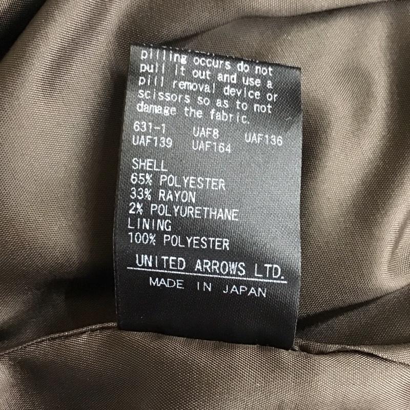 ビューティアンドユースユナイテッドアローズ BEAUTY&YOUTH UNITED ARROWS パンツ スラックス 1614-299-6120 ウールライク タック ストレートパンツ S 無地 ダークブラウン / ダークブラウン / レディース USED 古着 中古 10114420