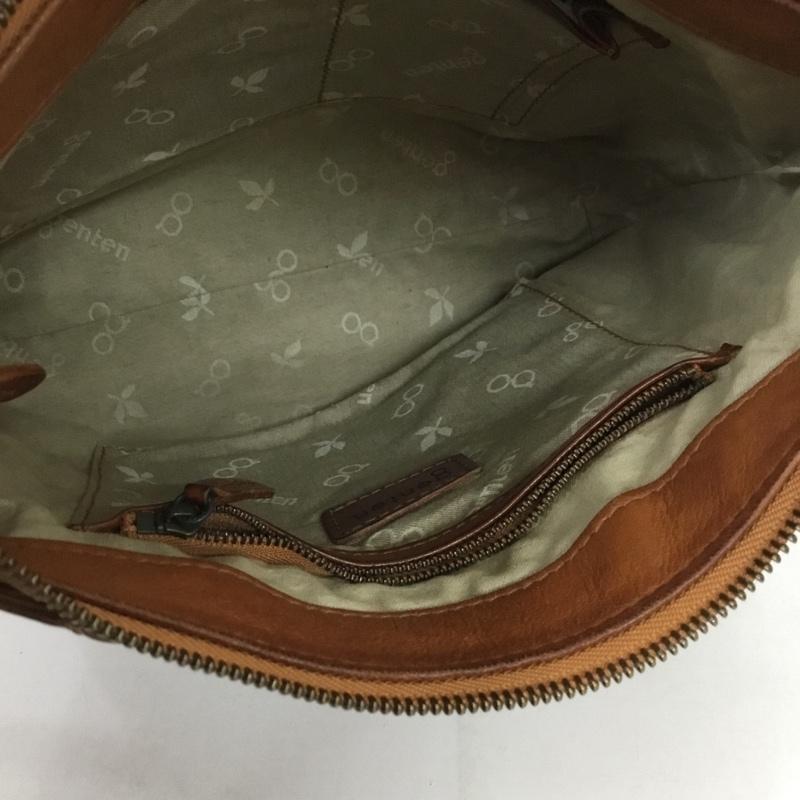 ゲンテン genten ショルダーバッグ ショルダーバッグ レザー ロゴ、文字 灰 / グレー / レディース USED 古着 中古 10122810