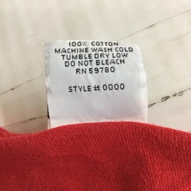 ゲス Guess Tシャツ 半袖 クルーネック ロゴ、文字 赤 / レッド / メンズ USED 古着 中古 10116518