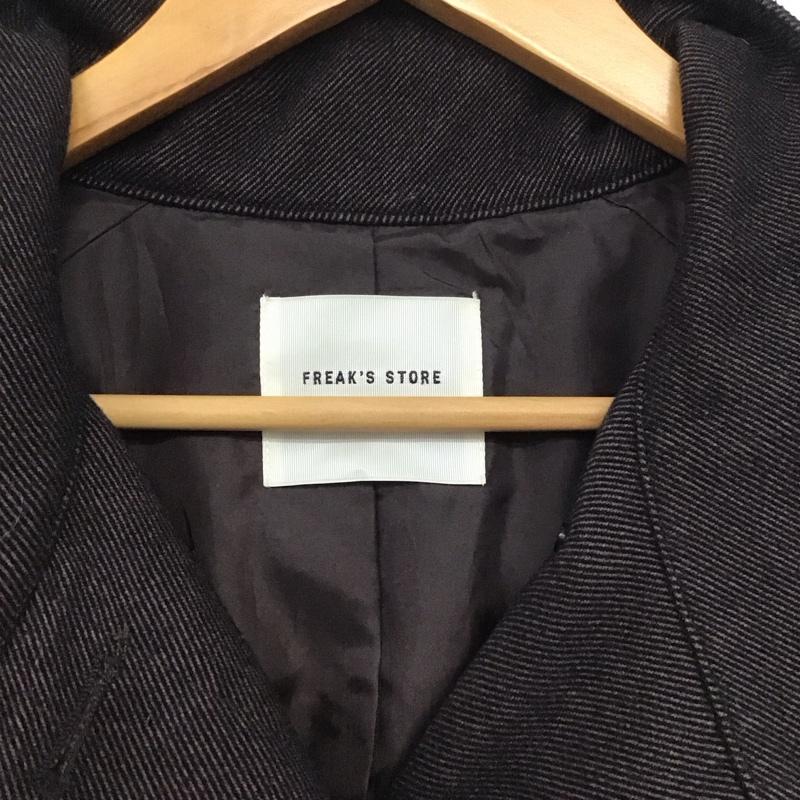 フリークスストア FREAK S STORE コート コート一般 213-3513 スタンドカラー FREE 無地 ダークブラウン / ダークブラウン / レディース USED 古着 中古 10138659