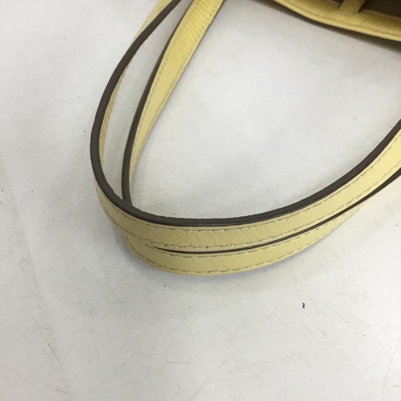 コーチ COACH ハンドバッグ ハンドバッグ F47242 シグネチャー フラワーモチーフ 総柄 黄 / イエロー / X ベージュ / ベージュ / レディース USED 古着 中古 10150689