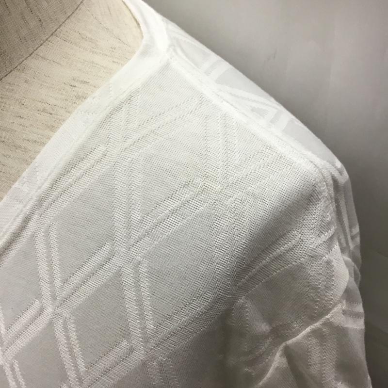 タケオキクチ TAKEO KIKUCHI カットソー 長袖 長袖カットソー クルーネックカットソー ロングスリーブカットソー L 無地 白 / ホワイト /  メンズ USED 古着 中古 10108949