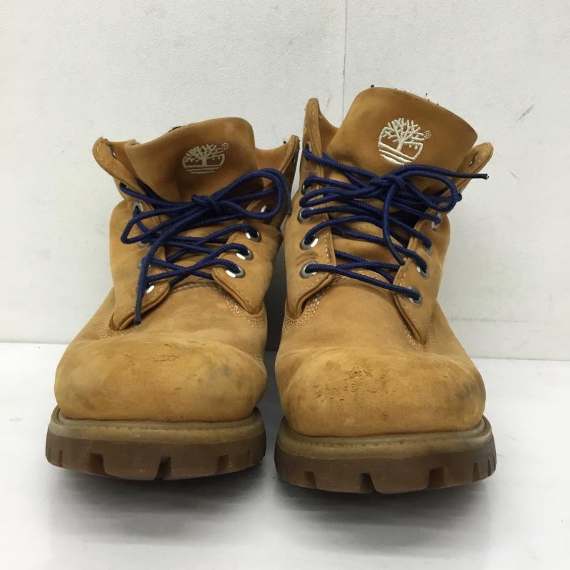 ティンバーランド Timberland ブーツ ショートブーツ Woolrich D475 192 25.5cm ロゴ、文字 茶 / ブラウン / メンズ USED 古着 中古 10138524