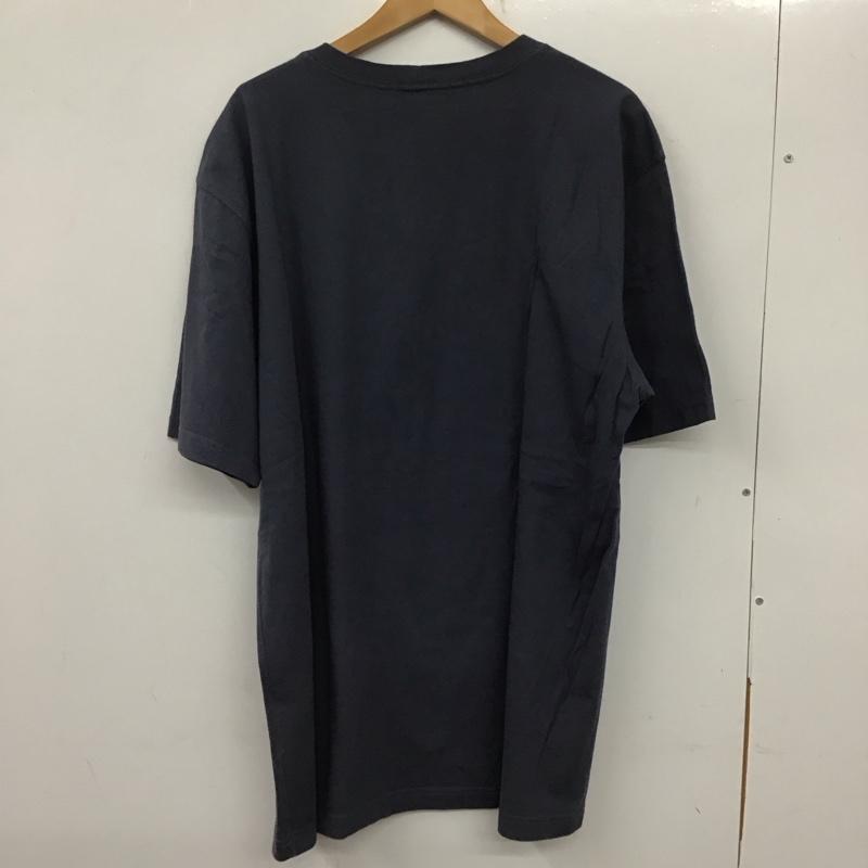 カーハート Carhartt Tシャツ 半袖 半袖カットソー プリントTシャツ クルーネックカットソー L ロゴ、文字 紺 / ネイビー / メンズ USED 古着 中古 10137661