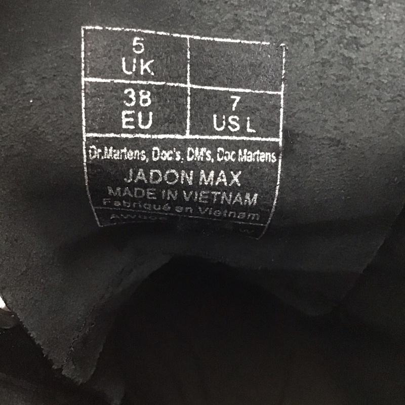 ドクターマーチン Dr.Martens ブーツ 一般 25566001 JADON MAX サイドファスナー 厚底 箱有 UK5 US:7 無地 黒 / ブラック / レディース USED 古着 中古 10135290