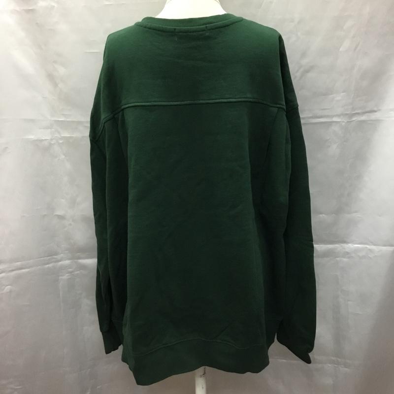 アメリカンホリック AMERICAN HOLIC トレーナー 長袖 HA23L1C4140 ロゴプリント裏毛スウェット1 L ロゴ、文字 緑 / グリーン / レディース USED 古着 中古 10107354