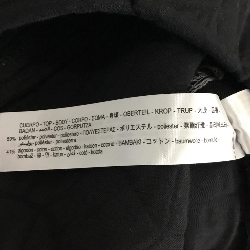 ザラ ZARA カットソー 長袖 長袖カットソー ロングスリーブカットソー スタンドカラー M 無地 白 / ホワイト / X 黒 / ブラック /  レディース USED 古着 中古 10110306