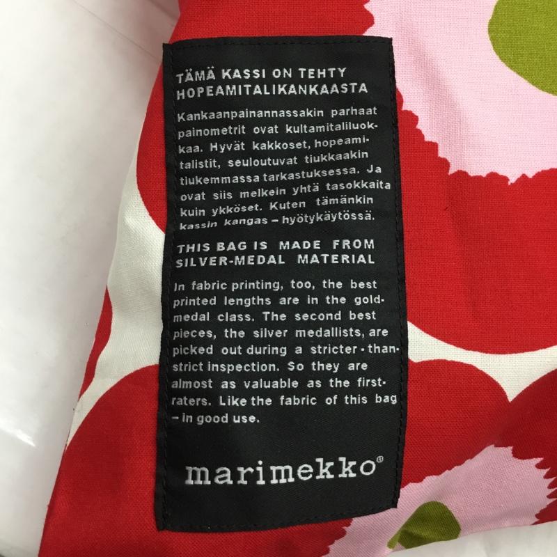 マリメッコ marimekko トートバッグ トートバッグ ウニッコ 総柄 赤 / レッド / レディース USED 古着 中古 10115051