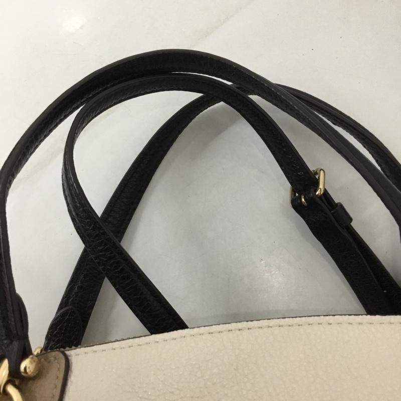 コーチ COACH ショルダーバッグ ショルダーバッグ C6841 ケイシー サッチェル カラーブロック ハンドバッグ 2WAY ロゴ、文字 ベージュ / ベージュ / X 黒 / ブラック / X オフホワイト / オフホワイト / レディース USED 古着 中古 10130794