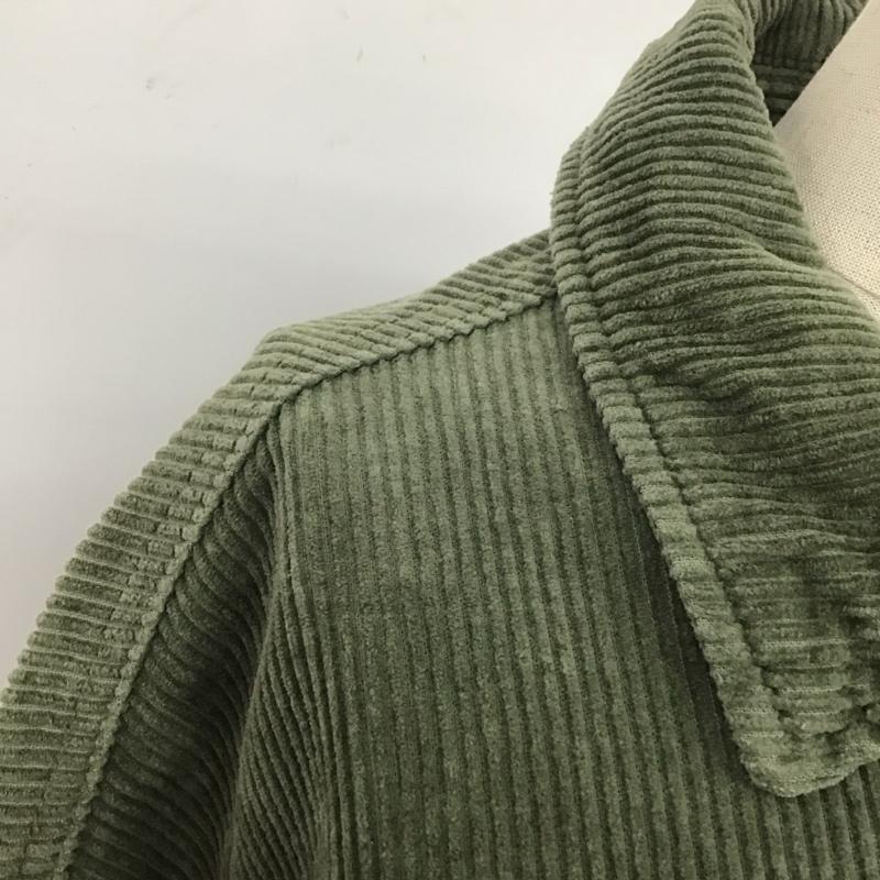 ザラ ZARA ジャケット、上着 ジャケット、ブレザー コーデュロイ シャツジャケット M 無地 カーキ / カーキ / レディース USED 古着 中古 10110283