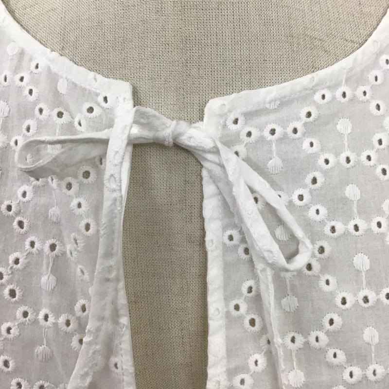 ザラ ZARA シャツ、ブラウス 長袖 L 無地 白 / ホワイト / レディース USED 古着 中古 10124880