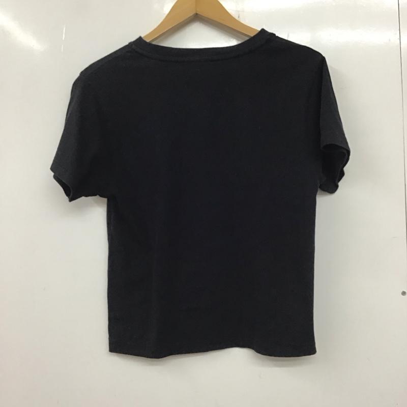 ザラ ZARA Tシャツ 半袖 010CSQ90-0750 PERMANENTVACATIONTシャツ プリントTシャツ FREE プリント 黒 / ブラック / レディース USED 古着 中古 10135786