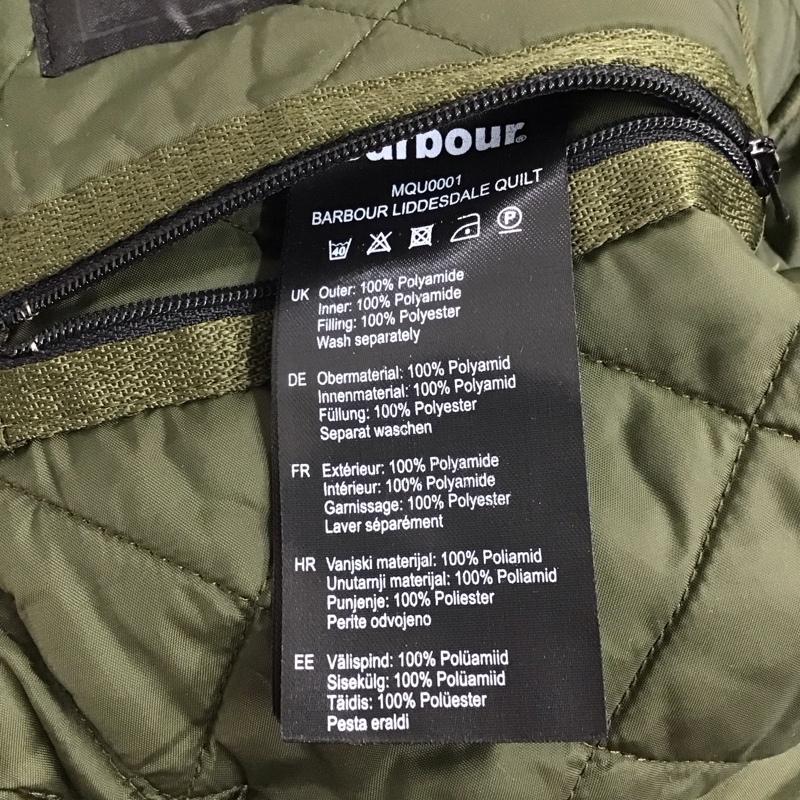 バーブァー Barbour ジャケット、上着 ジャケット、ブレザー キルティングジャケット カラージャケット ボタン前開ジャケット アウター S ロゴ、文字 カーキ / カーキ / メンズ USED 古着 中古 10122778