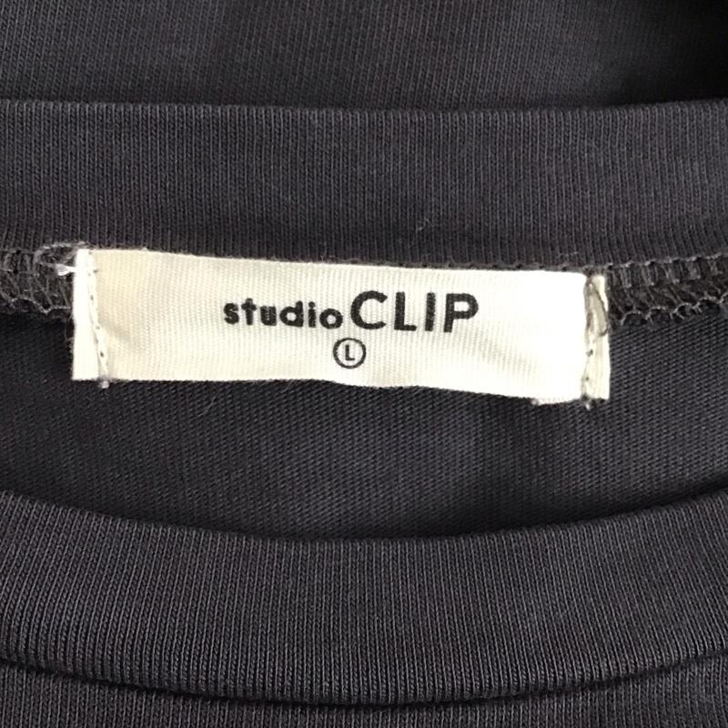 スタディオクリップ studio CLIP ワンピース ロングスカート RM246037-1 ピースダイドッキングワンピース 半袖 L 無地 チャコールグレー / チャコールグレー / レディース USED 古着 中古 10139376