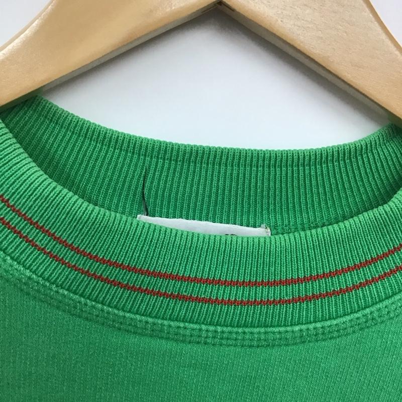 古着 USED トレーナー 長袖 長袖トレーナー スウェット クルーネック プルオーバー M 刺繍 緑 / グリーン / メンズ USED 古着 中古 10130317