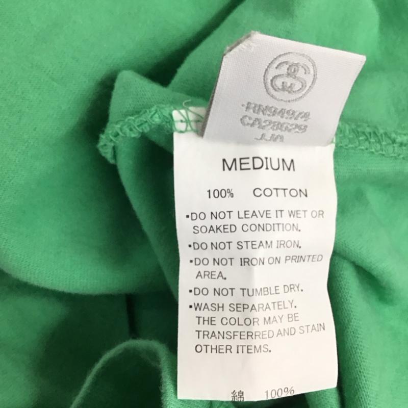 ステューシー STUSSY Tシャツ 半袖 M ロゴ、文字 緑 / グリーン / メンズ USED 古着 中古 10110524