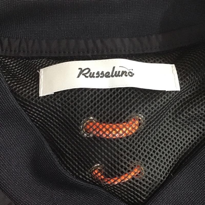 ラッセルノ Russeluno カットソー 長袖 rg-2110601 ネオンライトプルオーバー ゴルフ スポーツウェア 5 ロゴ、文字 黒 / ブラック / メンズ USED 古着 中古 10107104