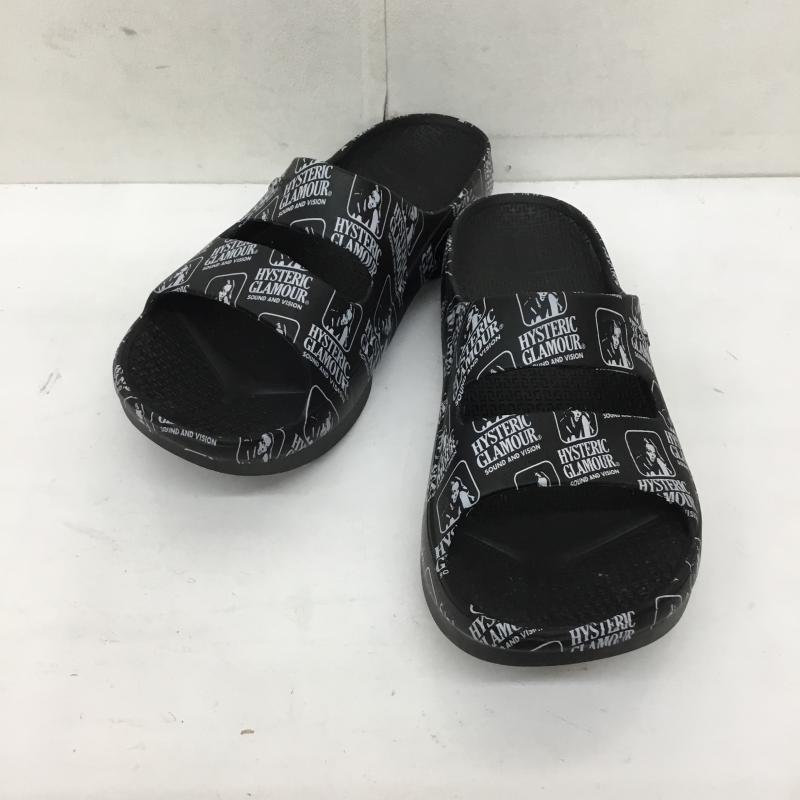 テリック TELIC サンダル サンダル HYSTERIC GLAMOUR ヒステリックグラマー L ロゴ、文字 黒 / ブラック / メンズ USED 古着 中古 10134254