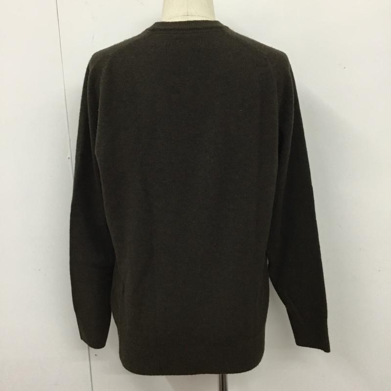 ザラ ZARA ニット、セーター 長袖 0693 404 500 クルーネック XL 無地 カーキ / カーキ / メンズ USED 古着 中古 10107032