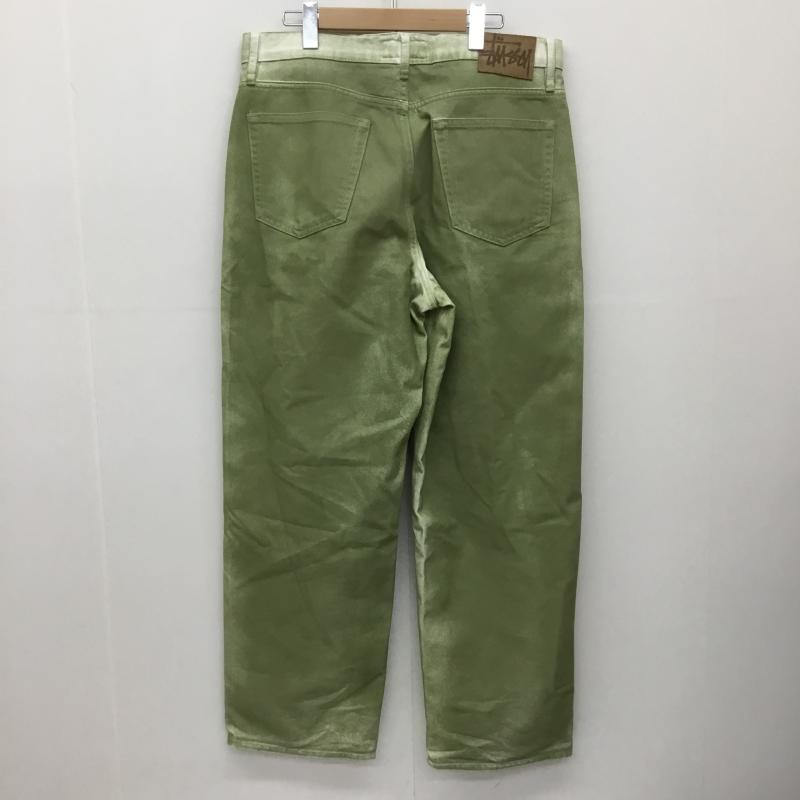 ステューシー STUSSY パンツ デニム、ジーンズ BIG OL JEAN SPRAY DYE 32インチ 無地 緑 / グリーン / メンズ USED 古着 中古 10135809