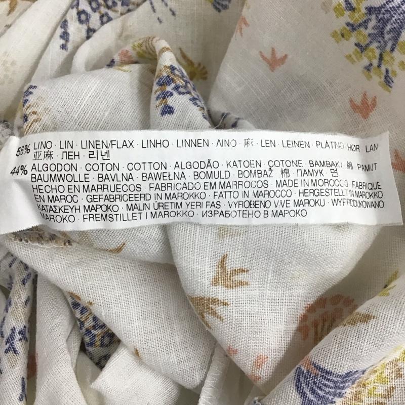 ザラベーシック ZARA BASIC ワンピース ミニスカート M 総柄 白 / ホワイト / レディース USED 古着 中古 10134595