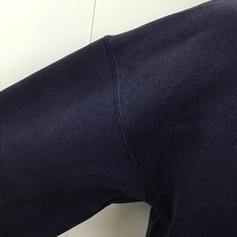 ジャンスポーツ JANSPORT トレーナー 長袖 長袖トレーナー 刺繍スウェット 長袖カットソー クルーネック 90s XL ロゴ、文字 紺 / ネイビー / メンズ USED 古着 中古 10105599