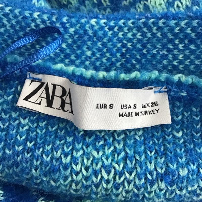 ザラ ZARA カーディガン 長袖 長袖ニットカーディガン 長袖カットソー ノーカラージャケット 前開カーディガン S 総柄 マルチカラー / マルチカラー / レディース USED 古着 中古 10109249