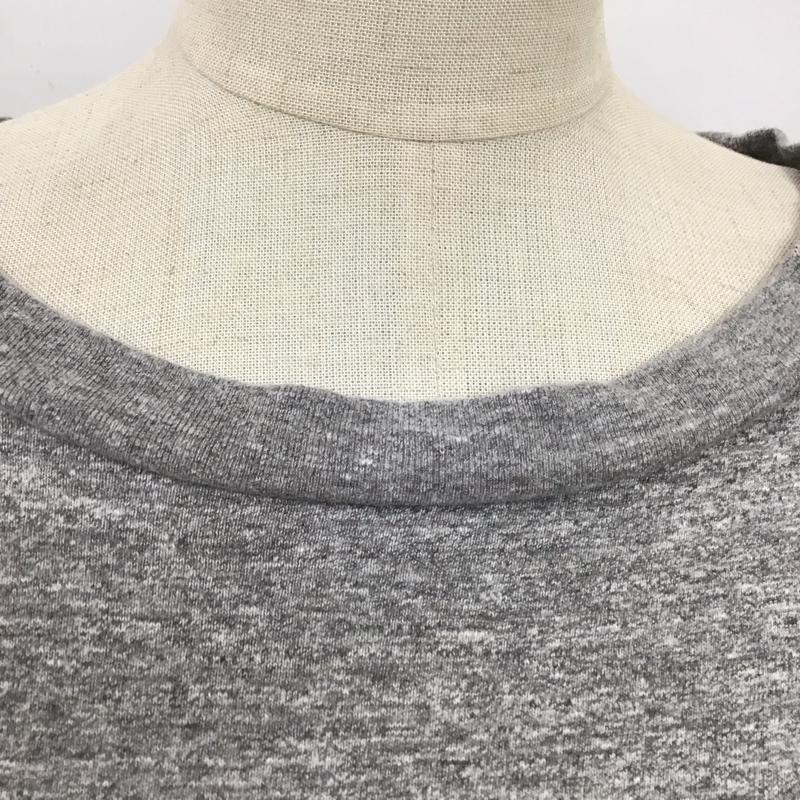 アメリカーナ AMERICANA Tシャツ 半袖 コットン ロゴ、文字 灰 / グレー / レディース USED 古着 中古 10114943
