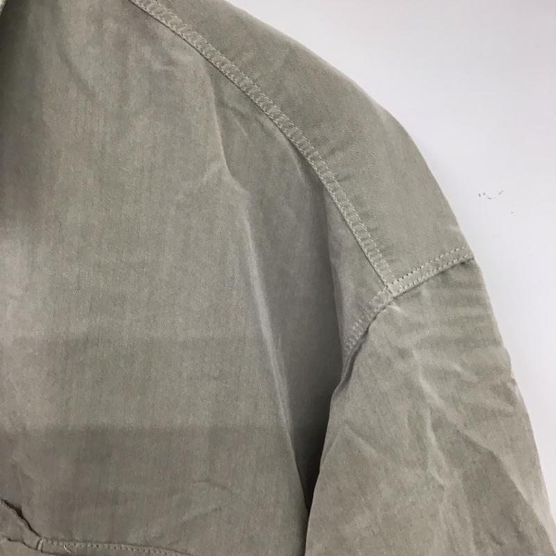 ザノースフェイス THE NORTH FACE シャツ、ブラウス 半袖 半袖シャツ 無地シャツ ポケットシャツ L 無地 灰 / グレー / メンズ USED 古着 中古 10138559