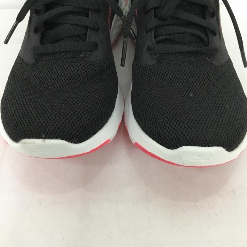 スケッチャーズ SKECHERS スニーカー スニーカー 15651 BKHP GO WALK COOL 22.5cm 箱有 22.5cm ロゴ、文字 黒 / ブラック / X 白 / ホワイト / X 桃 / ピンク / レディース USED 古着 中古 10128142