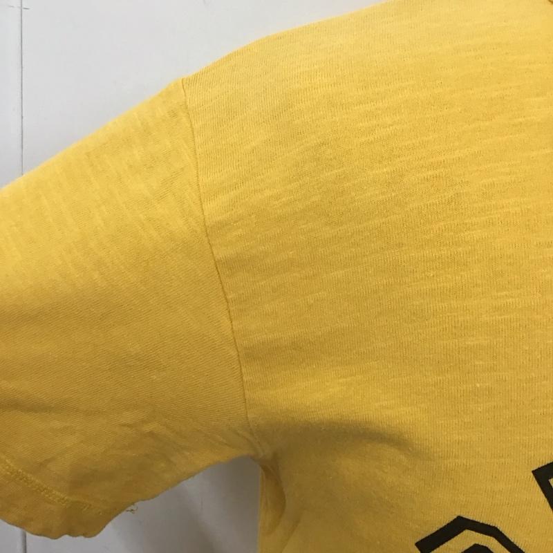 ラッセルアスレティック Russell Athletic Tシャツ 半袖 半袖カットソー プリントTシャツ クルーネックカットソー M プリント 黄 / イエロー / メンズ USED 古着 中古 10107306