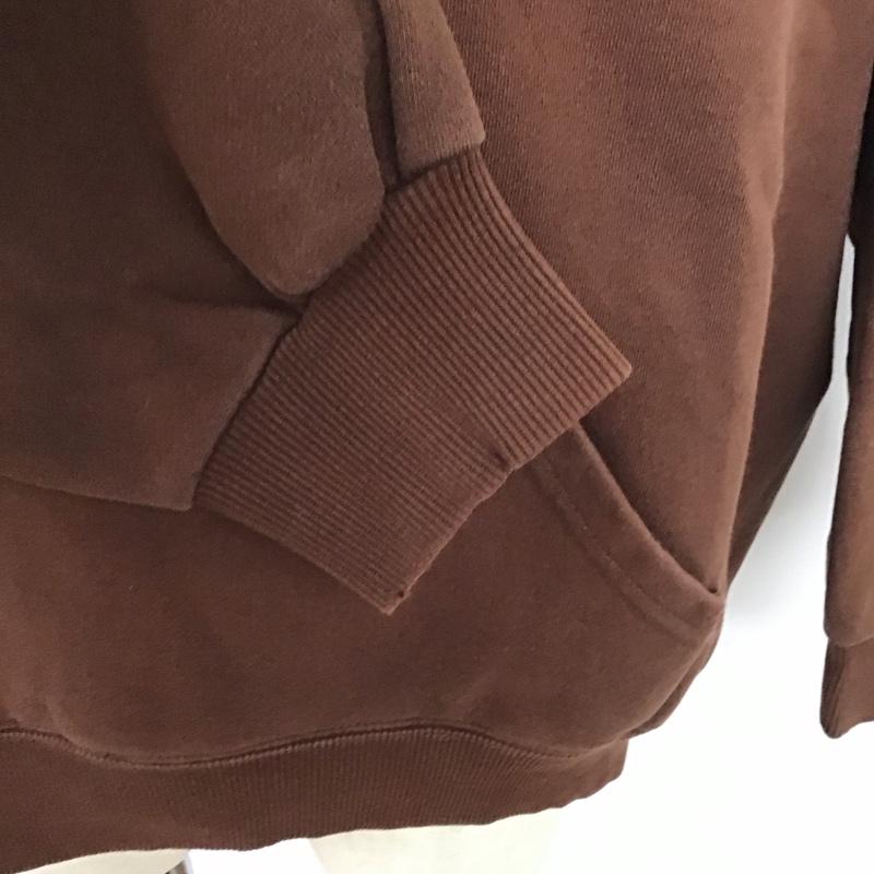 ステューシー STUSSY パーカー 長袖 長袖パーカー プルオーバーパーカー スウェット L ロゴ、文字 茶 / ブラウン /  メンズ USED 古着 中古 10125286