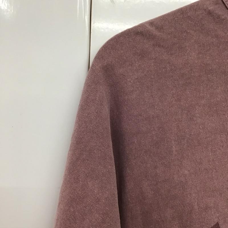 アイテムズ アーバンリサーチ ITEMS URBAN RESEARCH カットソー 長袖 IT34-11A008 tシャツ 製品染め ロゴプリント ロングTシャツ 長袖カットソー M ロゴ、文字 えんじ / ワインレッド / メンズ USED 古着 中古 10120932