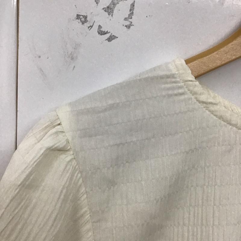 アズールバイマウジー AZUL BY MOUSSY カットソー 半袖 250HSF30-236D ビスチェレイヤードパフスリーブトップス M 無地 白 / ホワイト / X 灰 / グレー / レディース USED 古着 中古 10129237