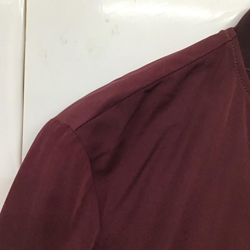 ザラ ZARA ジャケット、上着 ジャンパー、ブルゾン 3427 236 660 S 無地 えんじ / ワインレッド / レディース USED 古着 中古 10131325