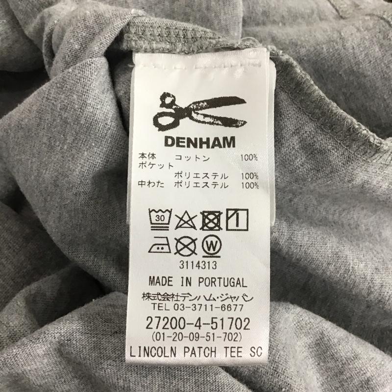 デンハム DENHAM Tシャツ 半袖 S 無地 灰 / グレー / メンズ USED 古着 中古 10133344