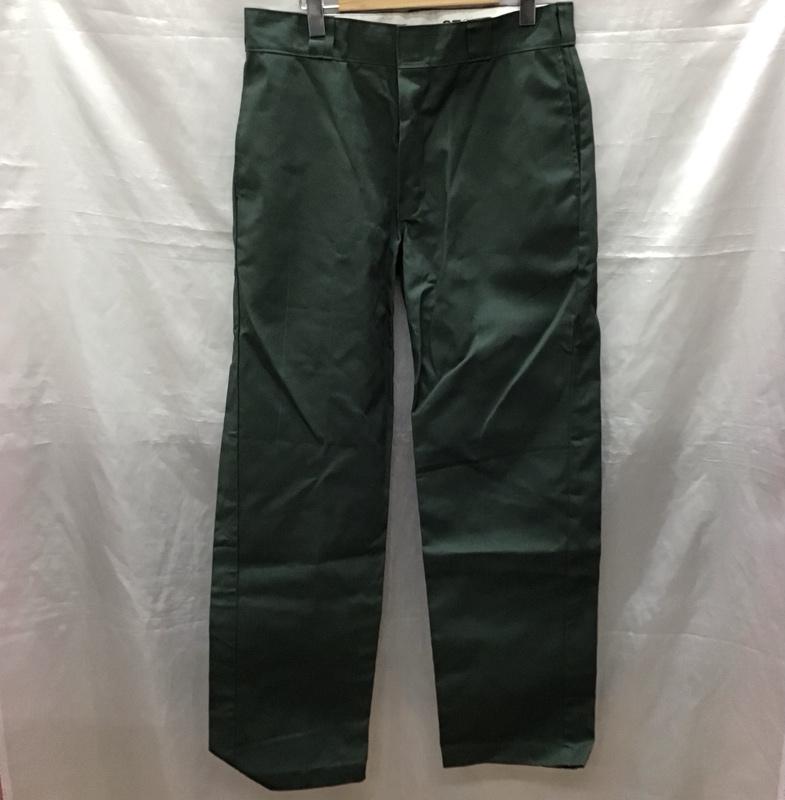 ディッキーズ Dickies パンツ チノパン 874 ワークパンツ 34 ロゴ、文字 緑 / グリーン /  メンズ USED 古着 中古 10122601