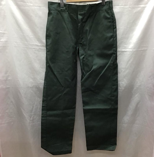 ディッキーズ Dickies パンツ チノパン 874 ワークパンツ 34 ロゴ、文字 緑 / グリーン /  メンズ USED 古着 中古 10122601