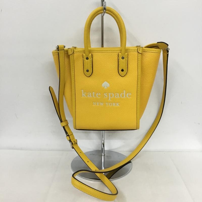 ケイトスペード Kate Spade ショルダーバッグ ショルダーバッグ K7295 エラ ミニトート ハンドバッグ 2WAY ロゴ、文字 黄 / イエロー / レディース USED 古着 中古 10124632