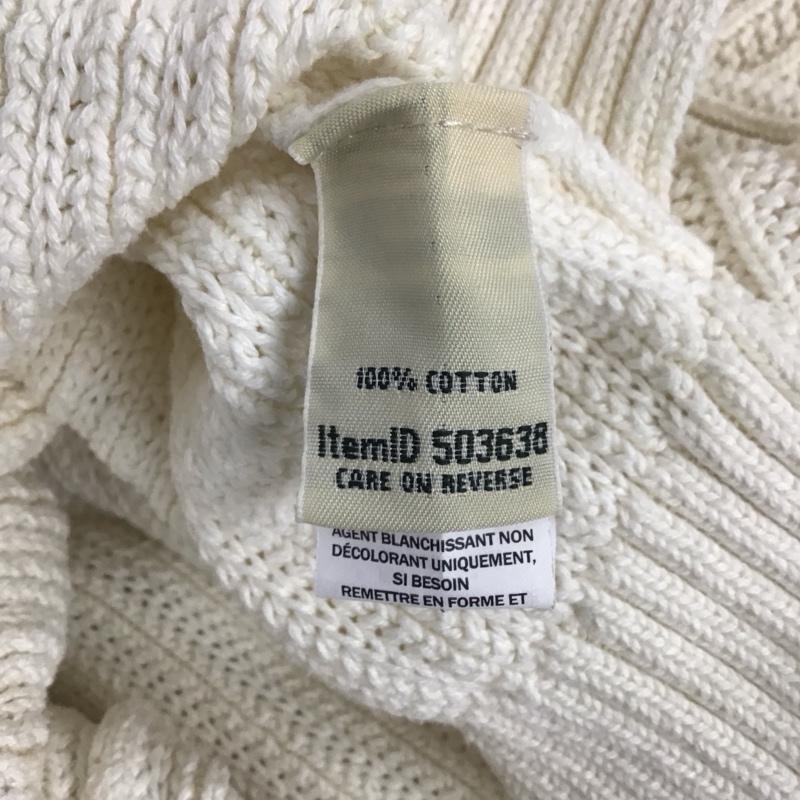 エルエルビーン L.L.Bean ニット、セーター 長袖 長袖ニットカットソー Vネック セーター フード付き 無地 白 / ホワイト / レディース USED 古着 中古 10126080